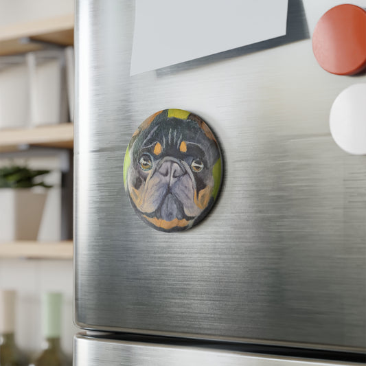 Adorable Dog Magnet, Pet Lover Gift, Cute Home Decor, Refrigerator Magnet, Dog-Themed Home Accessory, Animal Art Magnet