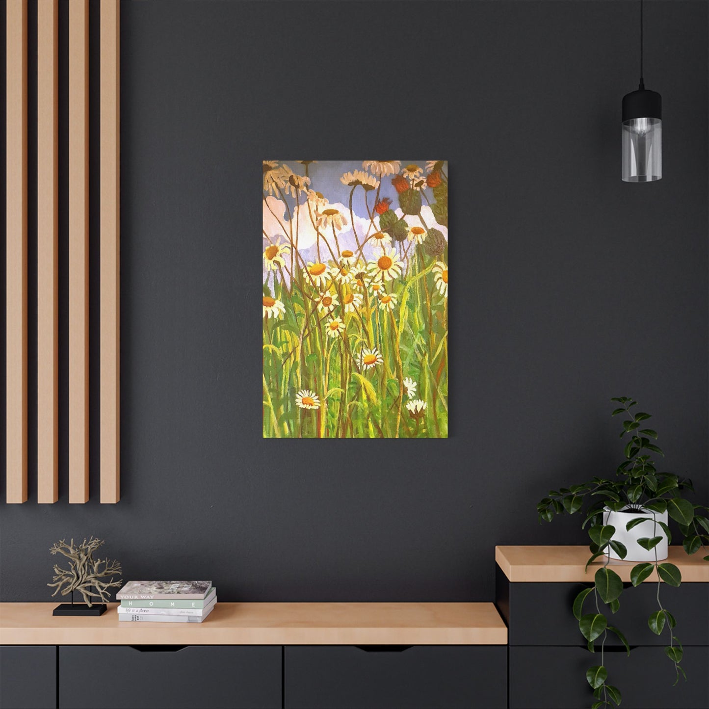 'Giant Daisies' Stretched Canvas print