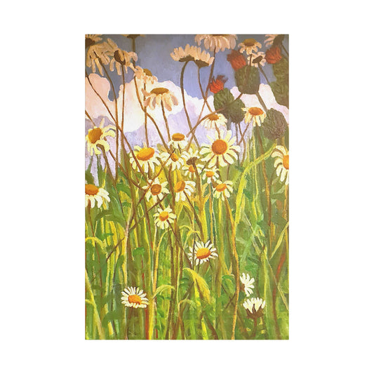 'Giant Daisies' Stretched Canvas print