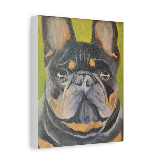 French Bulldog Portrait Canvas Print