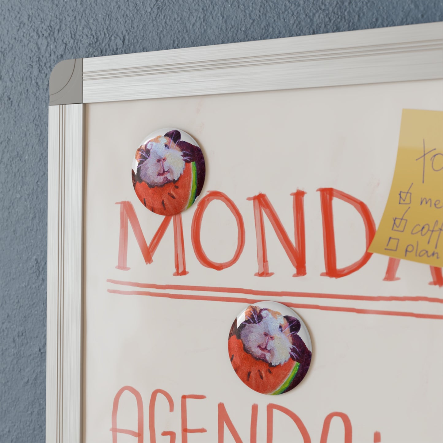 Guinea Pig Button Magnet