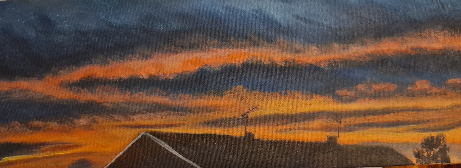 Sunset over rooftops image 0