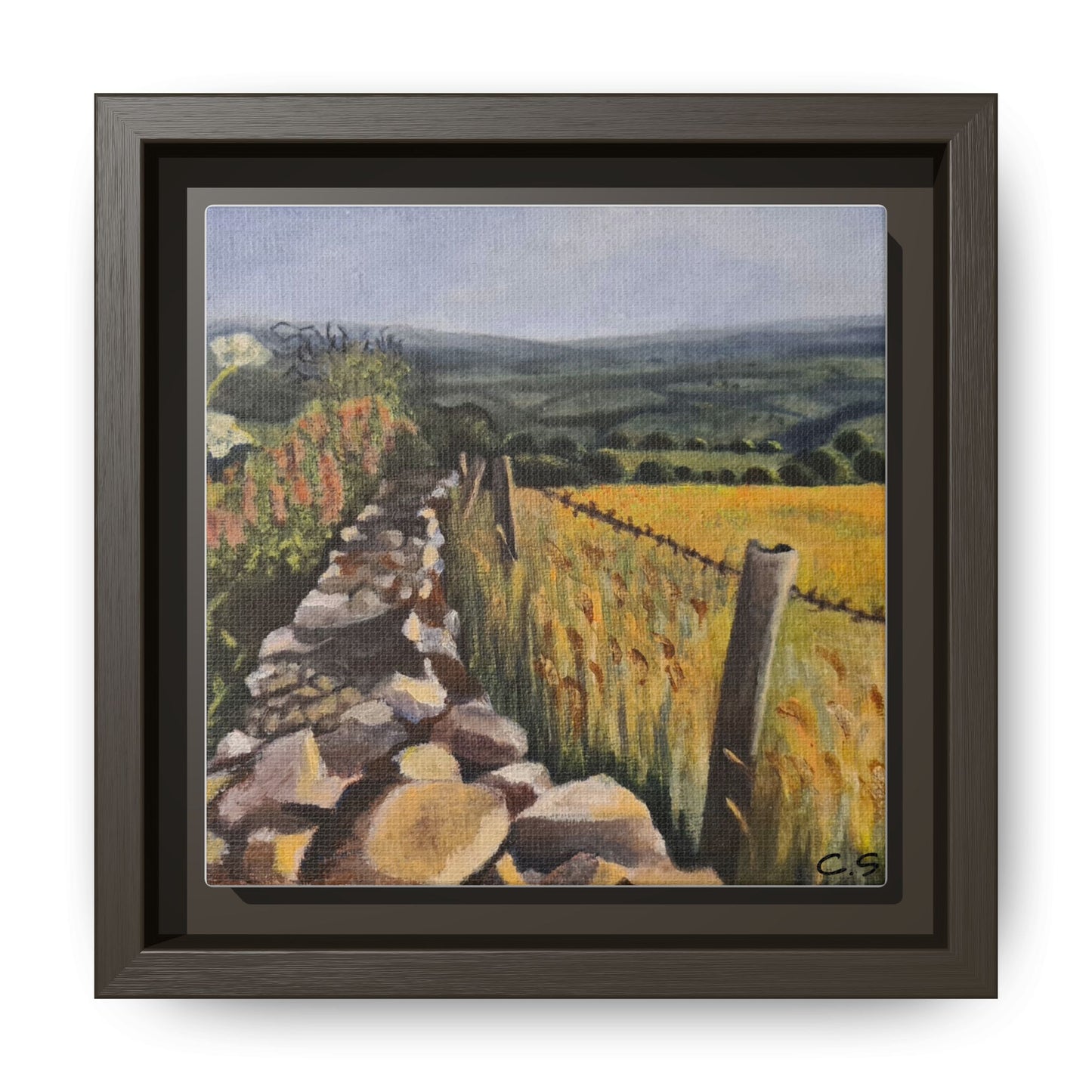 Stony Wall, Matte Canvas, Framed (Multi-color)