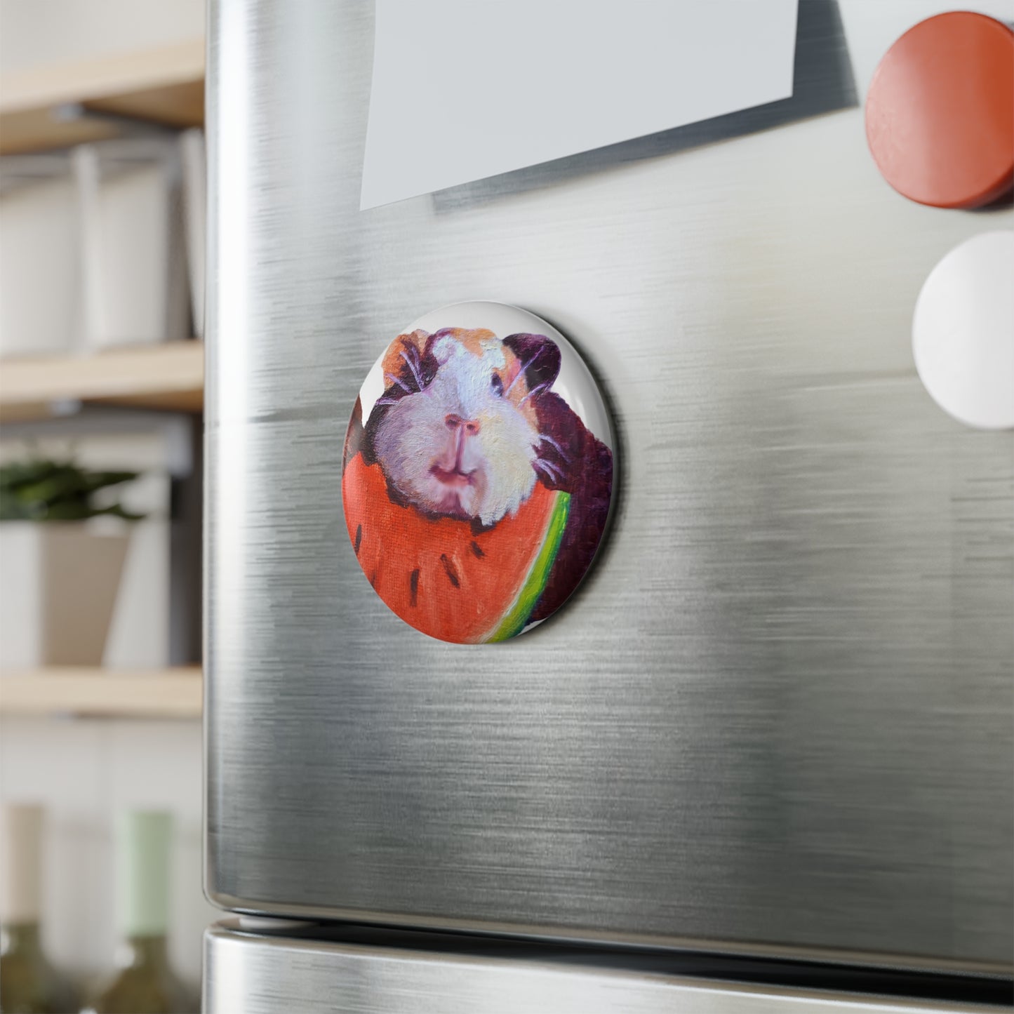 Guinea Pig Button Magnet