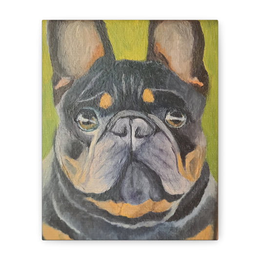 French Bulldog Portrait Canvas Print