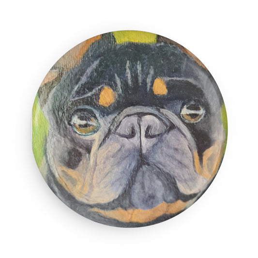 French Bulldog Button Magnet