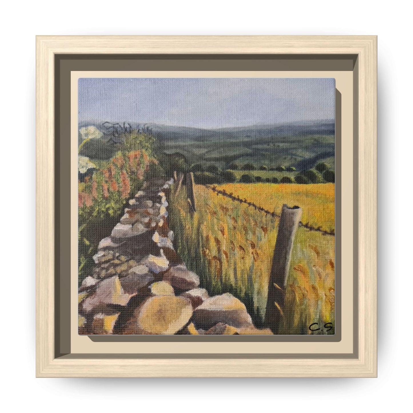 Stony Wall, Matte Canvas, Framed (Multi-color)