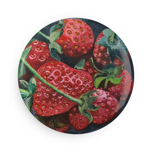 Strawberry Button Magnet
