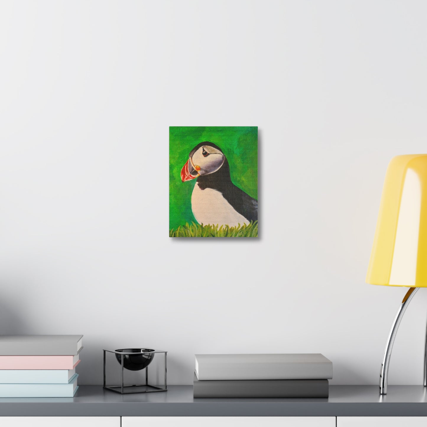 Puffin, Print on Stretched Canvas Art