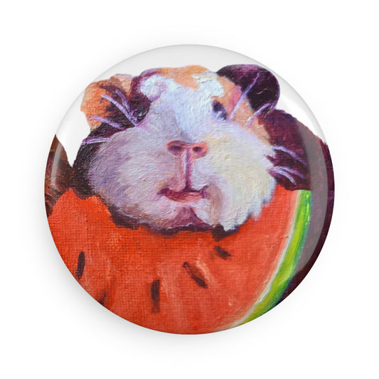 Guinea Pig Button Magnet
