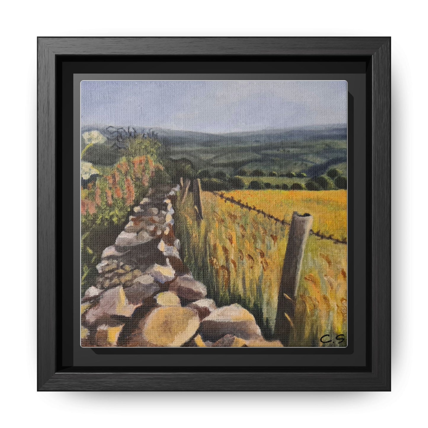 Stony Wall, Matte Canvas, Framed (Multi-color)