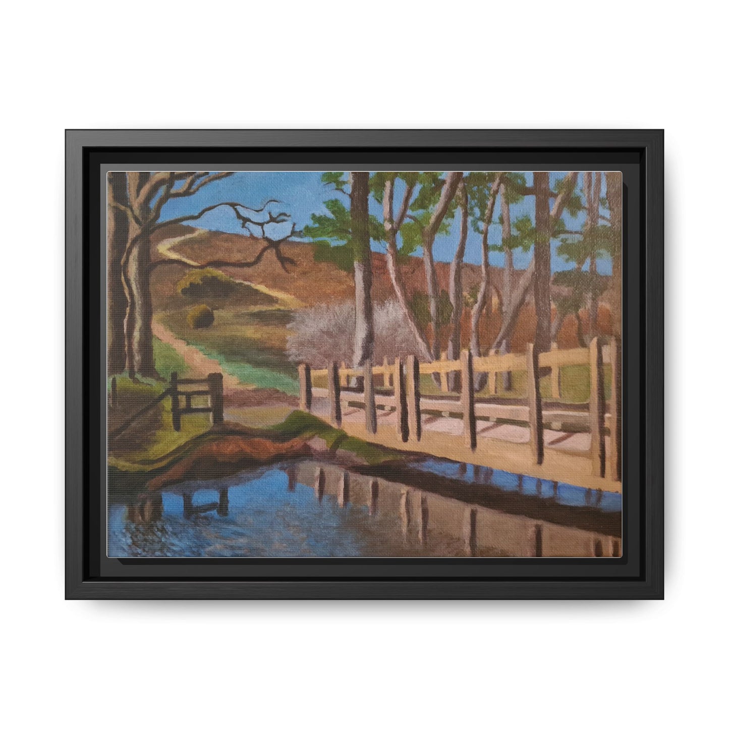 Matte Canvas, Framed (Multi-color)