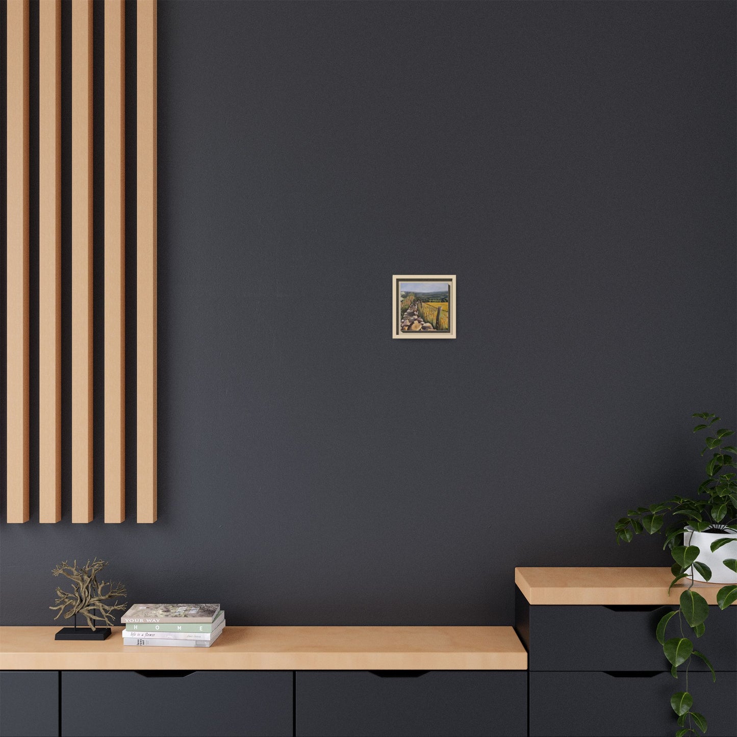 Stony Wall, Matte Canvas, Framed (Multi-color)